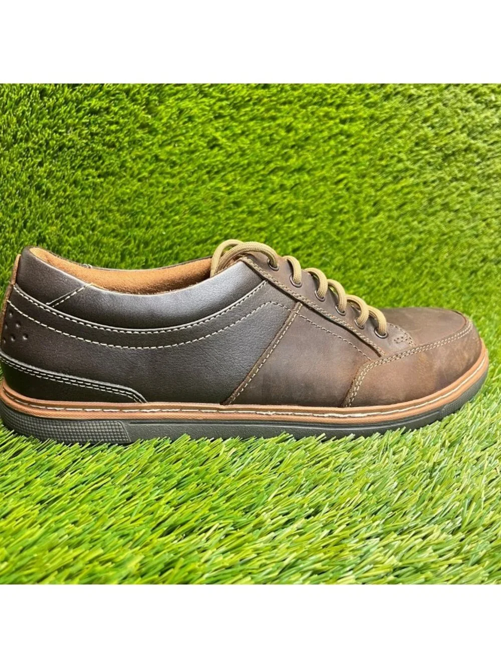 Florsheim Gridley Men Size 11.5 Brown Leather Steel Toe Safety Work Oxford Shoes